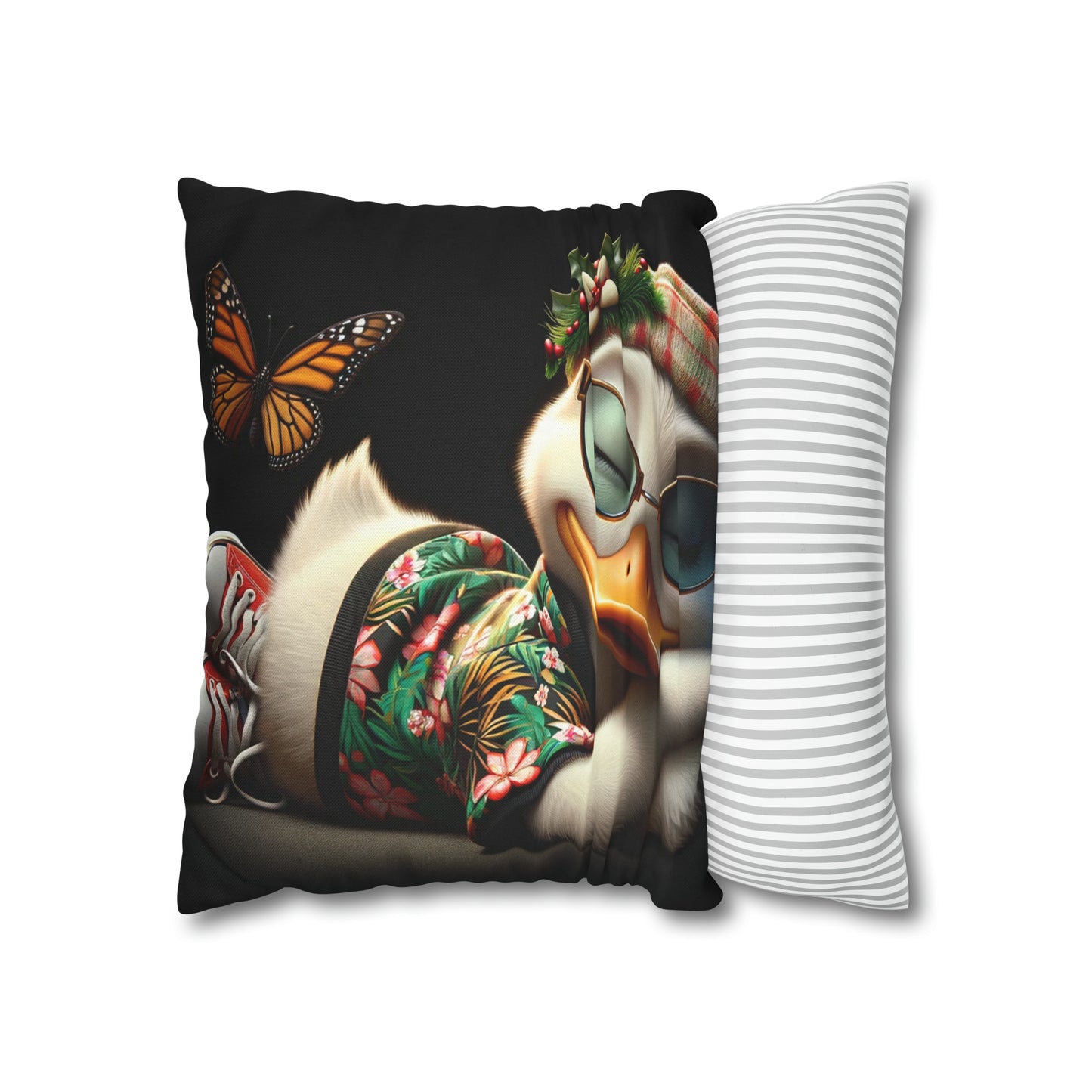 Spun Polyester Square Pillow Case by Duck Society®