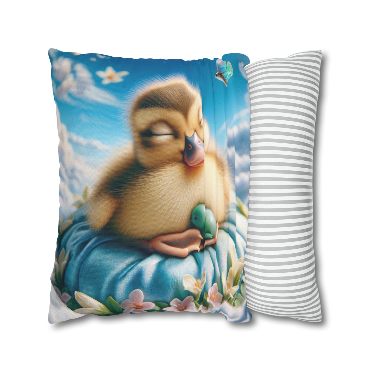 Spun Polyester Square Pillow Case by Duck Society®