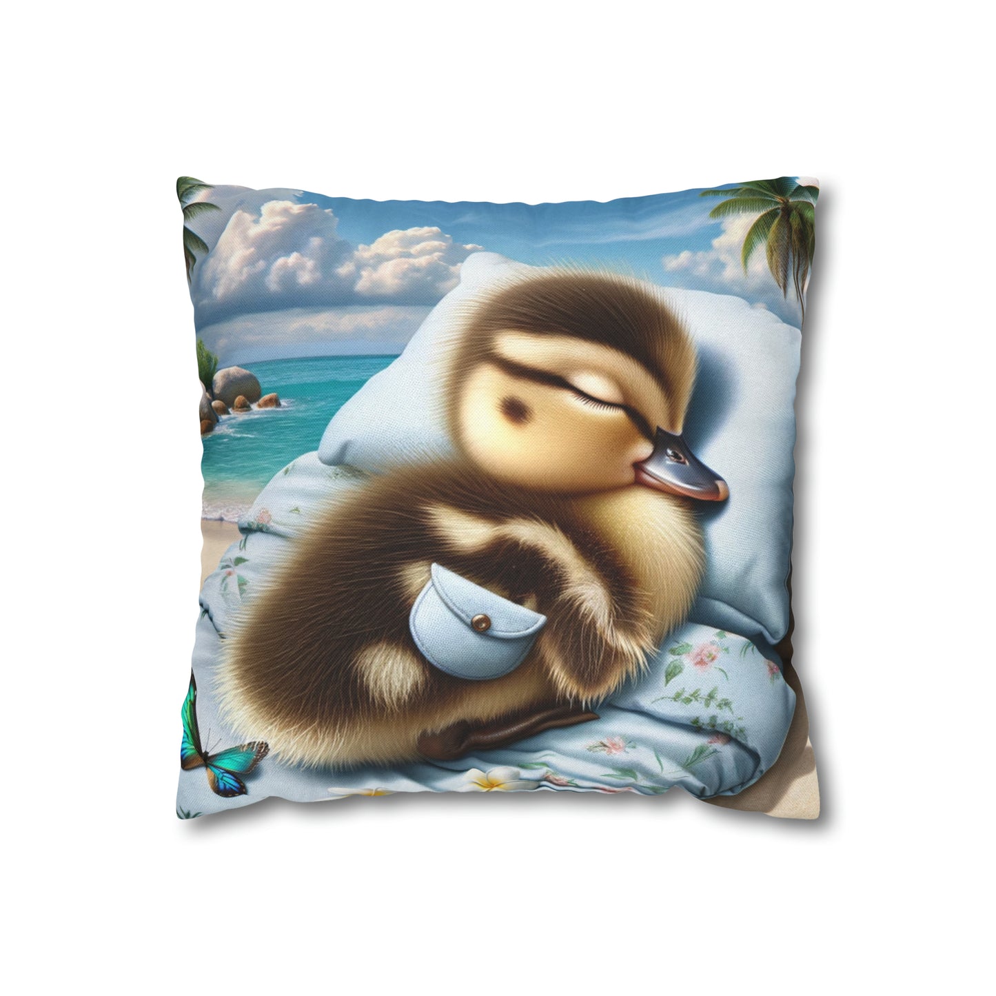 Polyester Square Pillow Case by Duck Society®