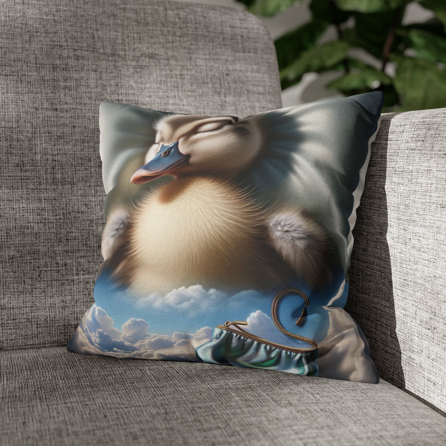 Spun Polyester Square Pillow Case by Duck Society®