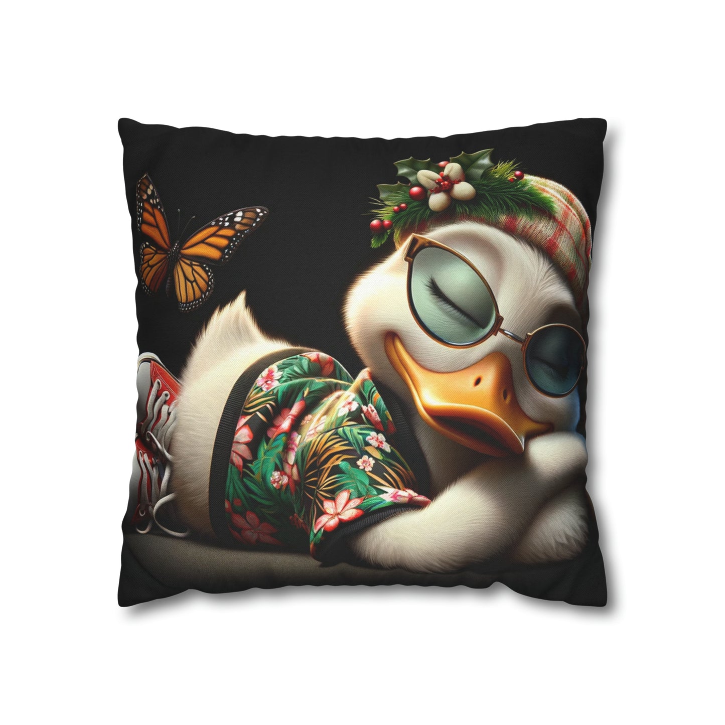 Spun Polyester Square Pillow Case by Duck Society®