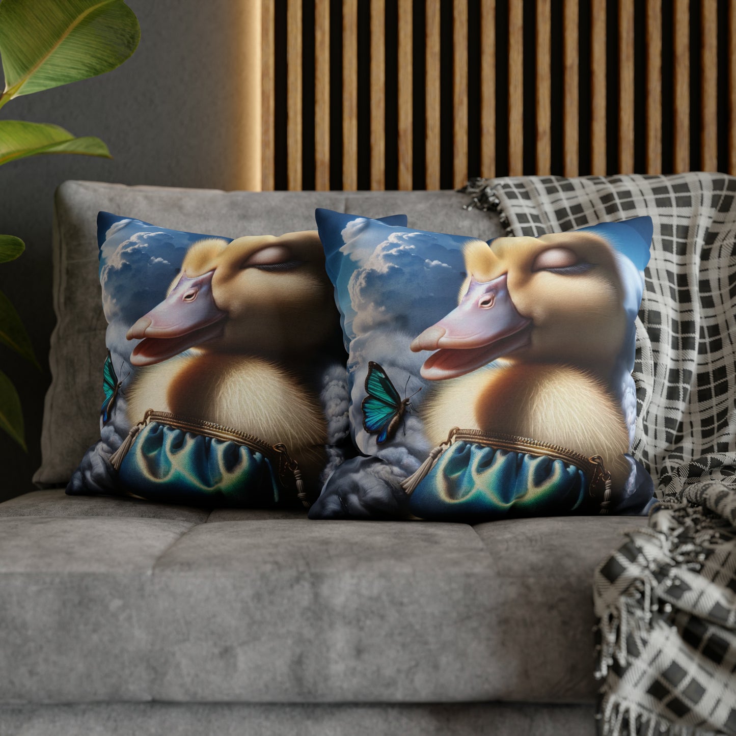 Polyester Square Pillow Case by Duck Society®