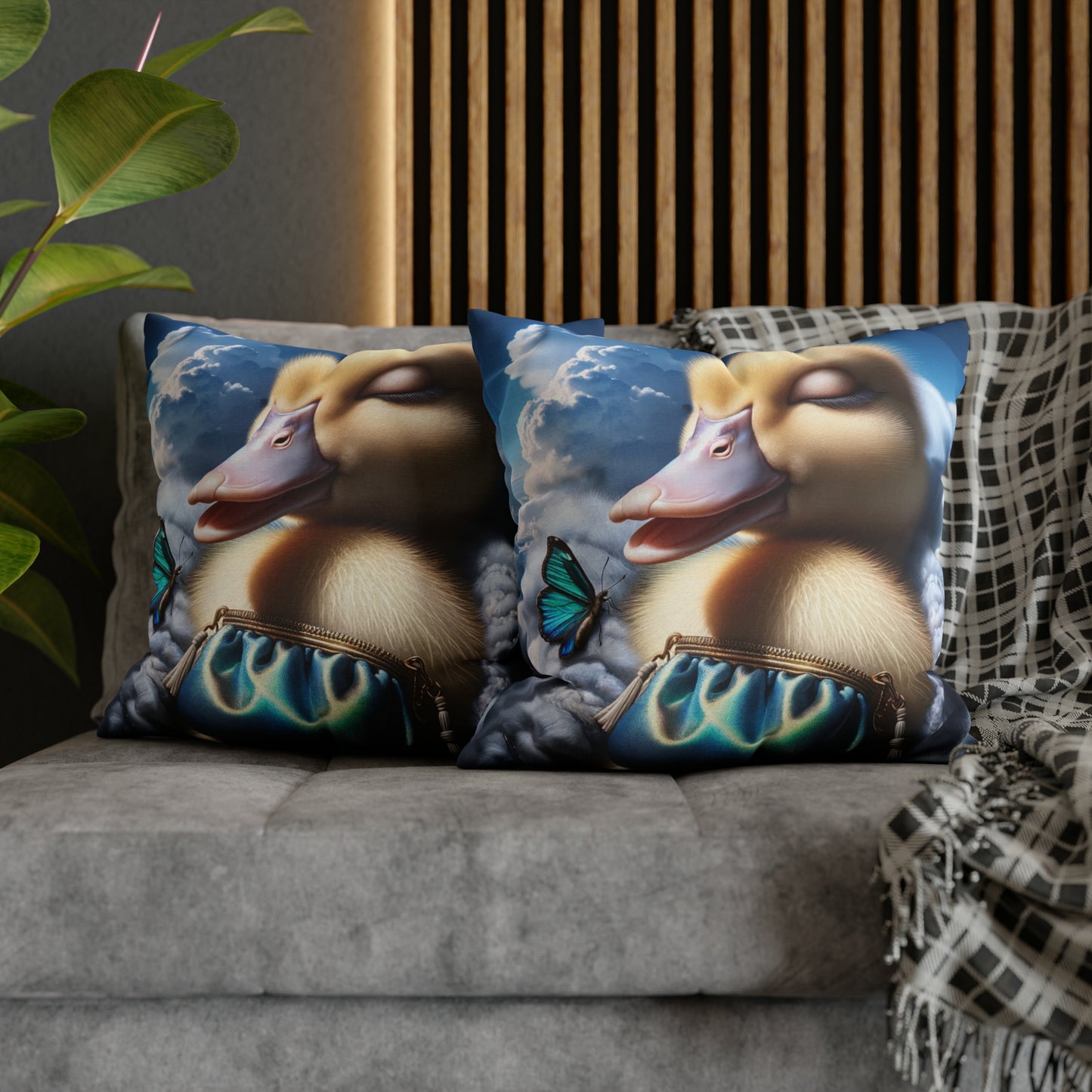 Polyester Square Pillow Case by Duck Society®