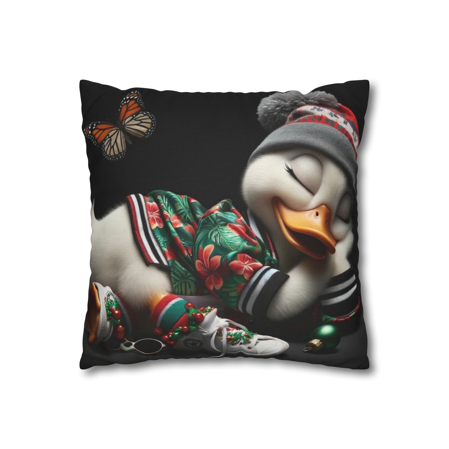 Spun Polyester Square Pillow Case by Duck Society®