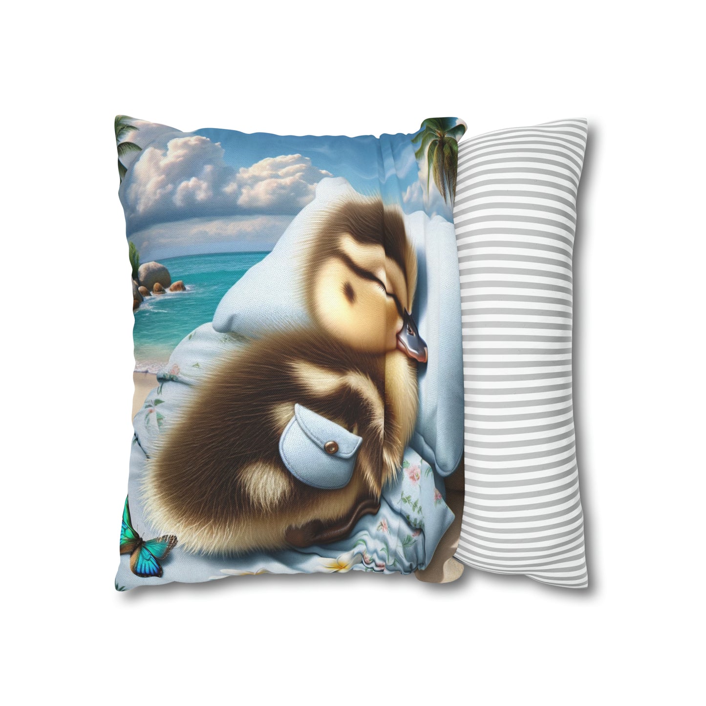 Polyester Square Pillow Case by Duck Society®