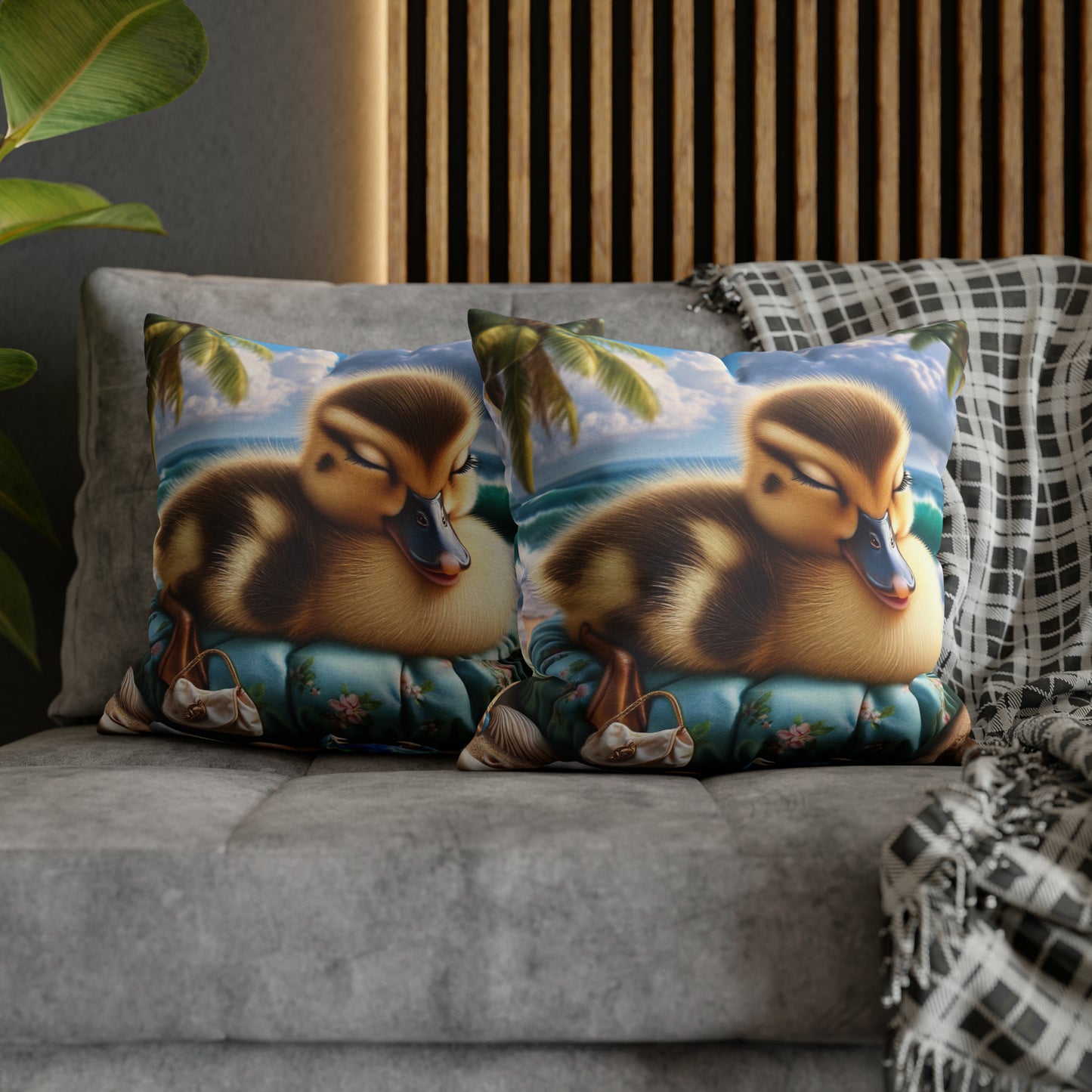 Duck Society® Square Pillow Case Spun Polyester