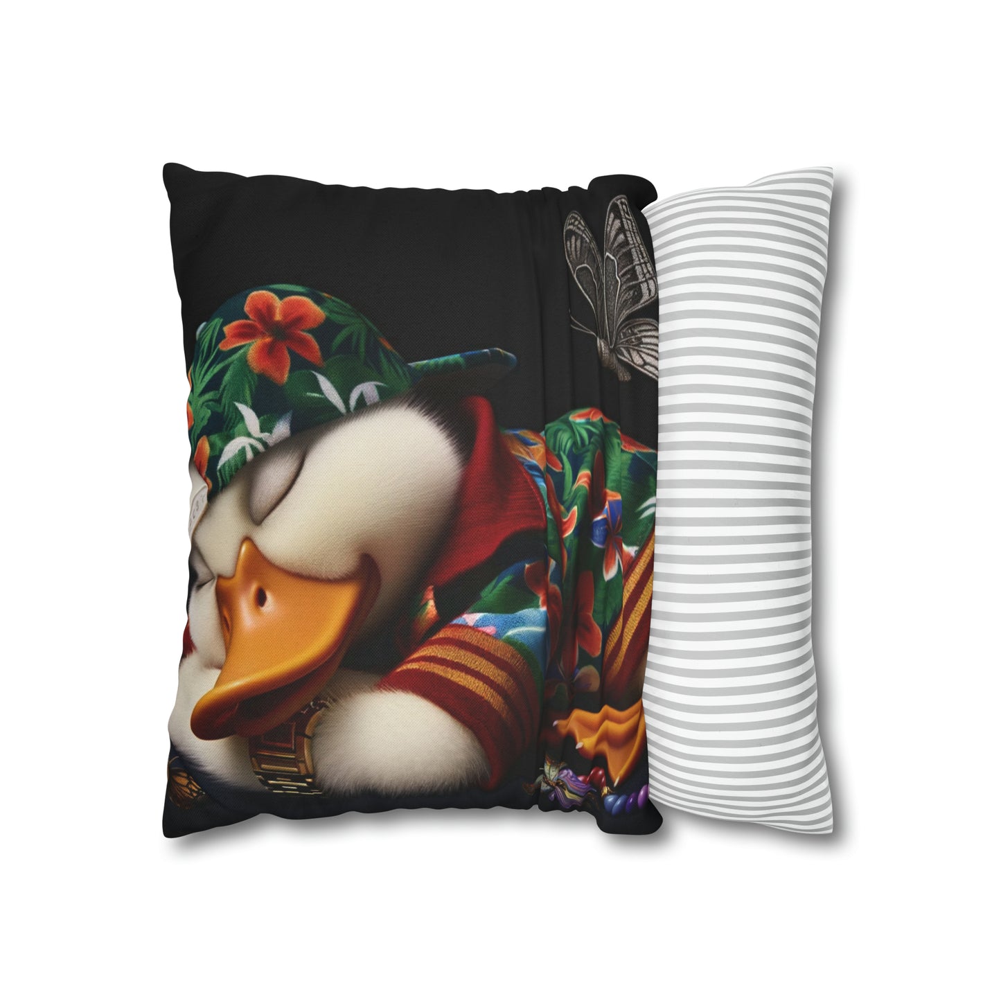 Spun Polyester Square Pillow Case by Duck Society®