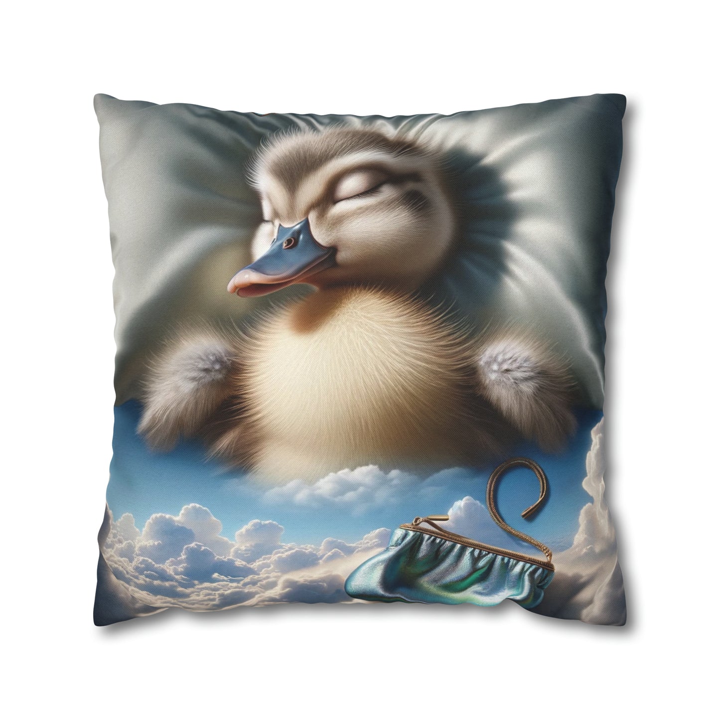 Spun Polyester Square Pillow Case by Duck Society®