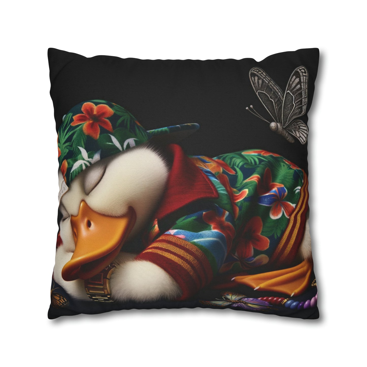 Spun Polyester Square Pillow Case by Duck Society®