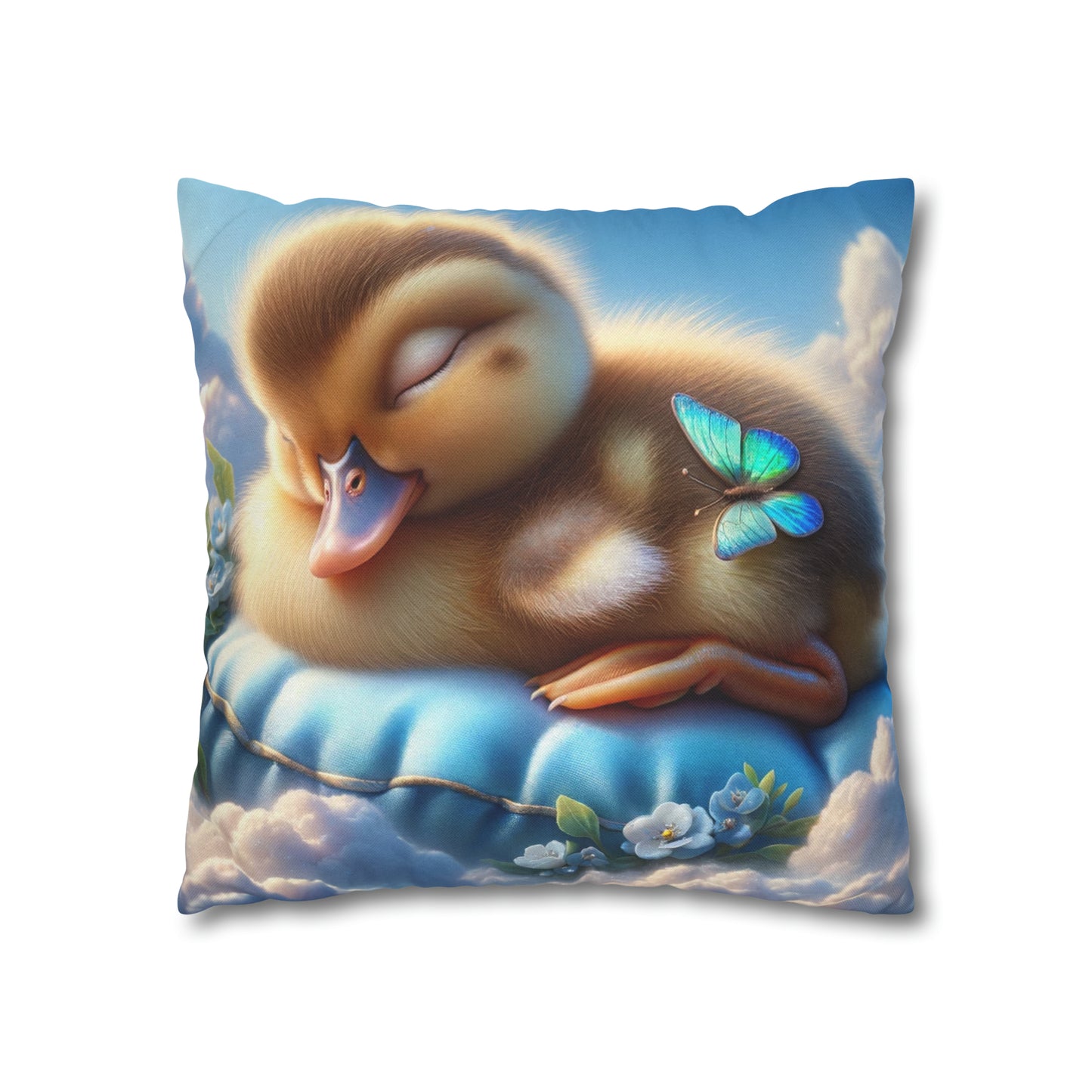 Spun Polyester Square Pillow Case by Duck Society®