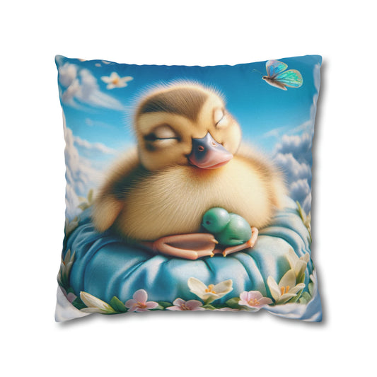 Spun Polyester Square Pillow Case by Duck Society®