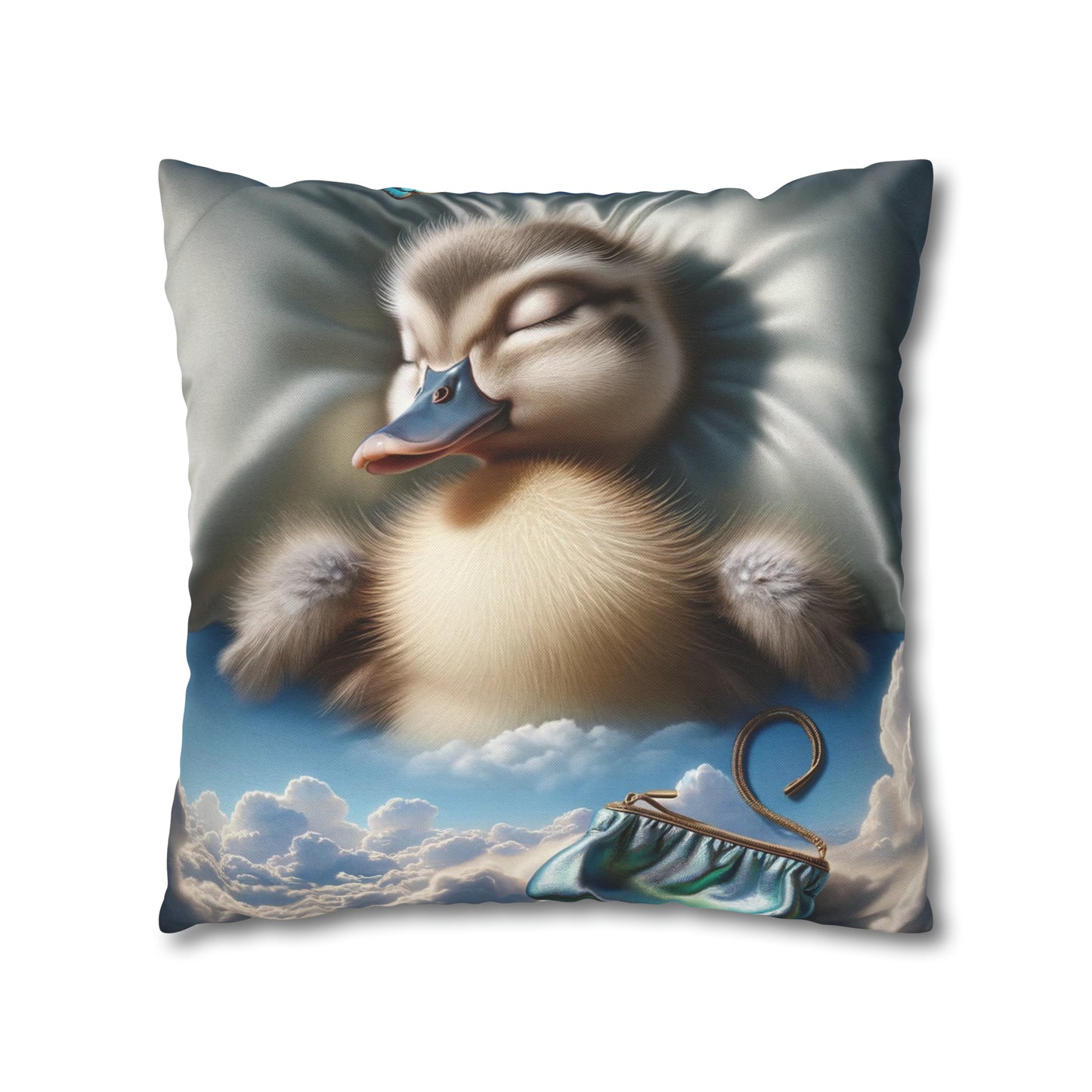 Spun Polyester Square Pillow Case by Duck Society®