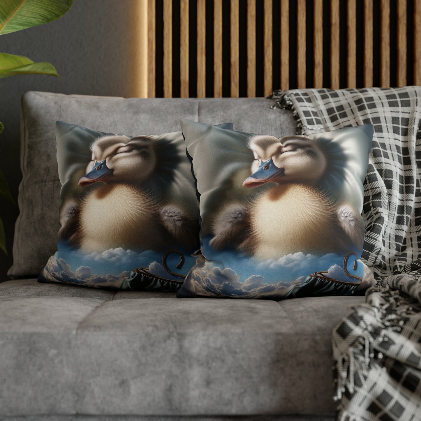 Spun Polyester Square Pillow Case by Duck Society®