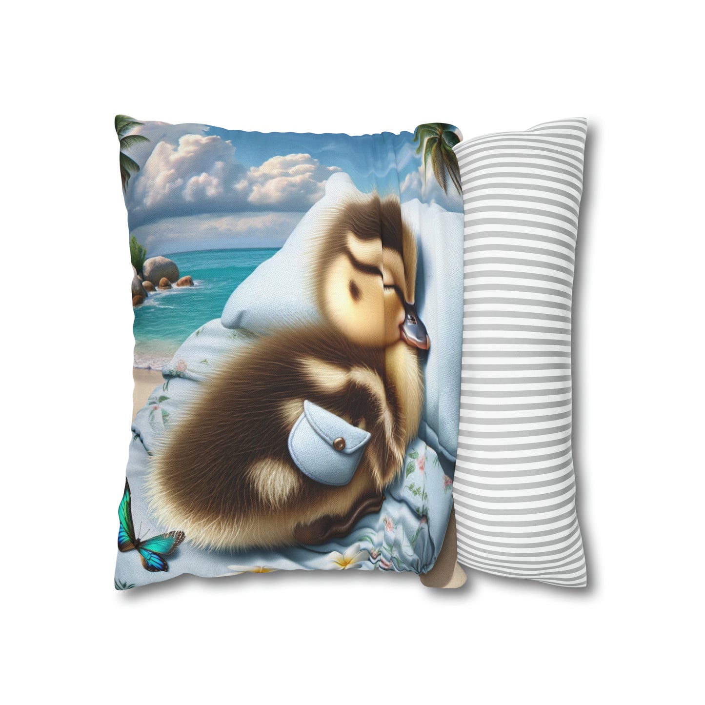 Polyester Square Pillow Case by Duck Society®