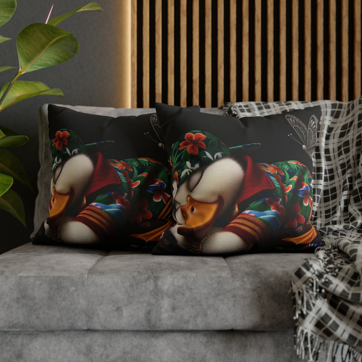 Spun Polyester Square Pillow Case by Duck Society®