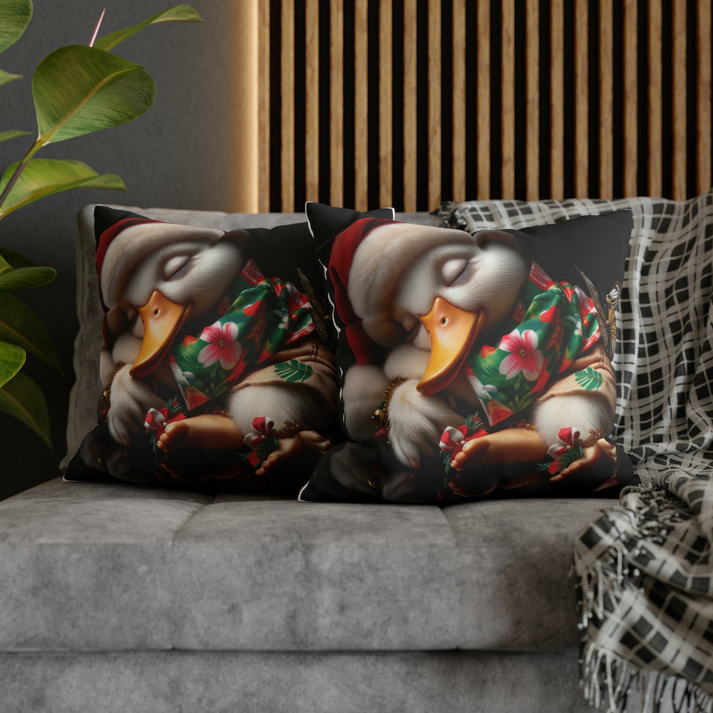 Duck Society® Spun Polyester Square Pillow Case