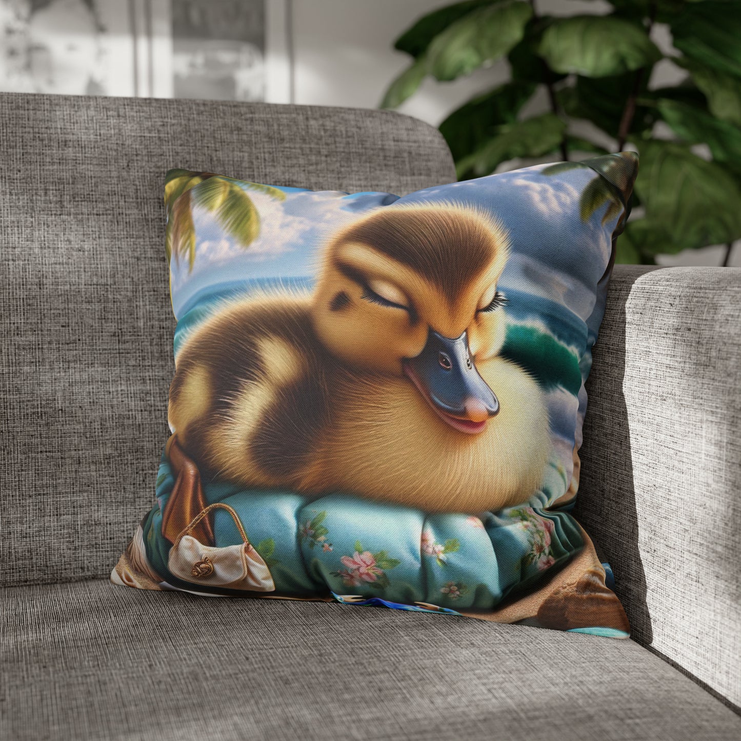 Duck Society® Square Pillow Case Spun Polyester