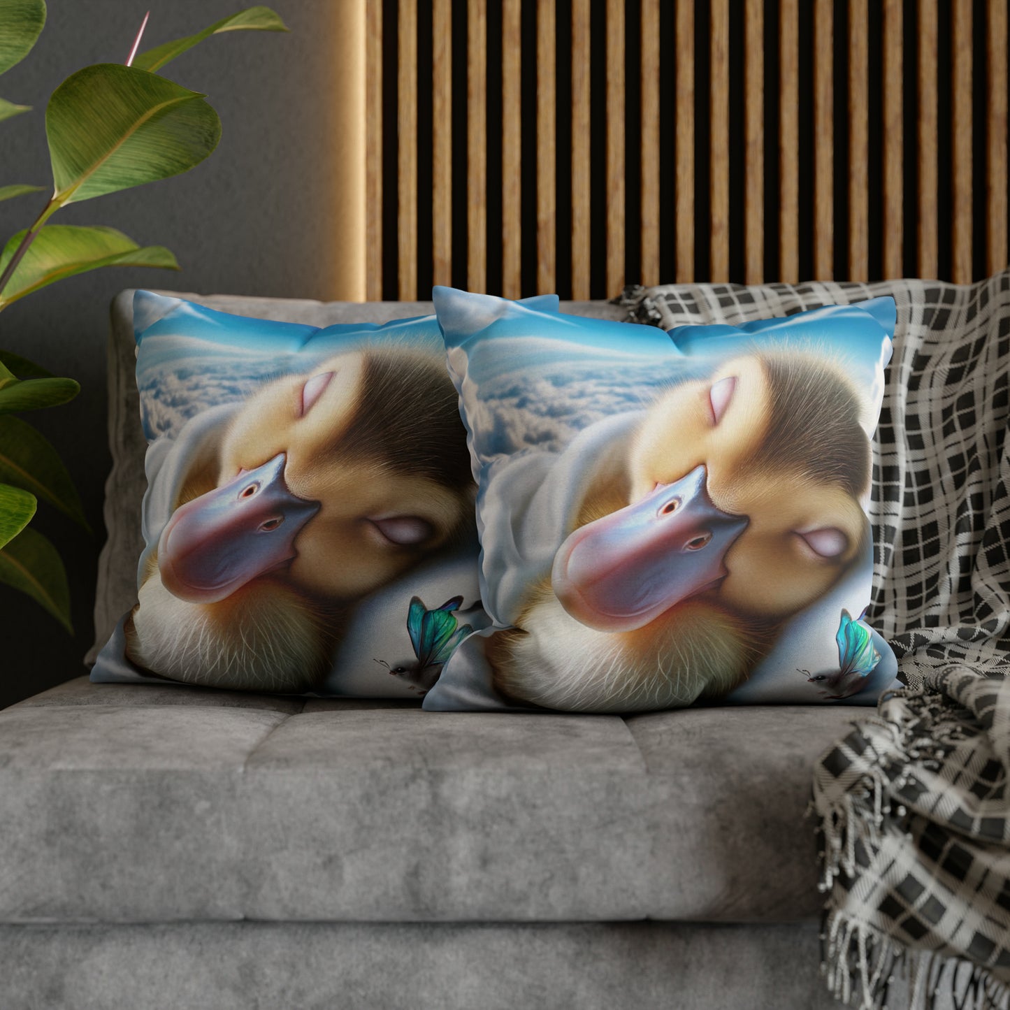 Polyester Square Pillow Case by Duck Society®