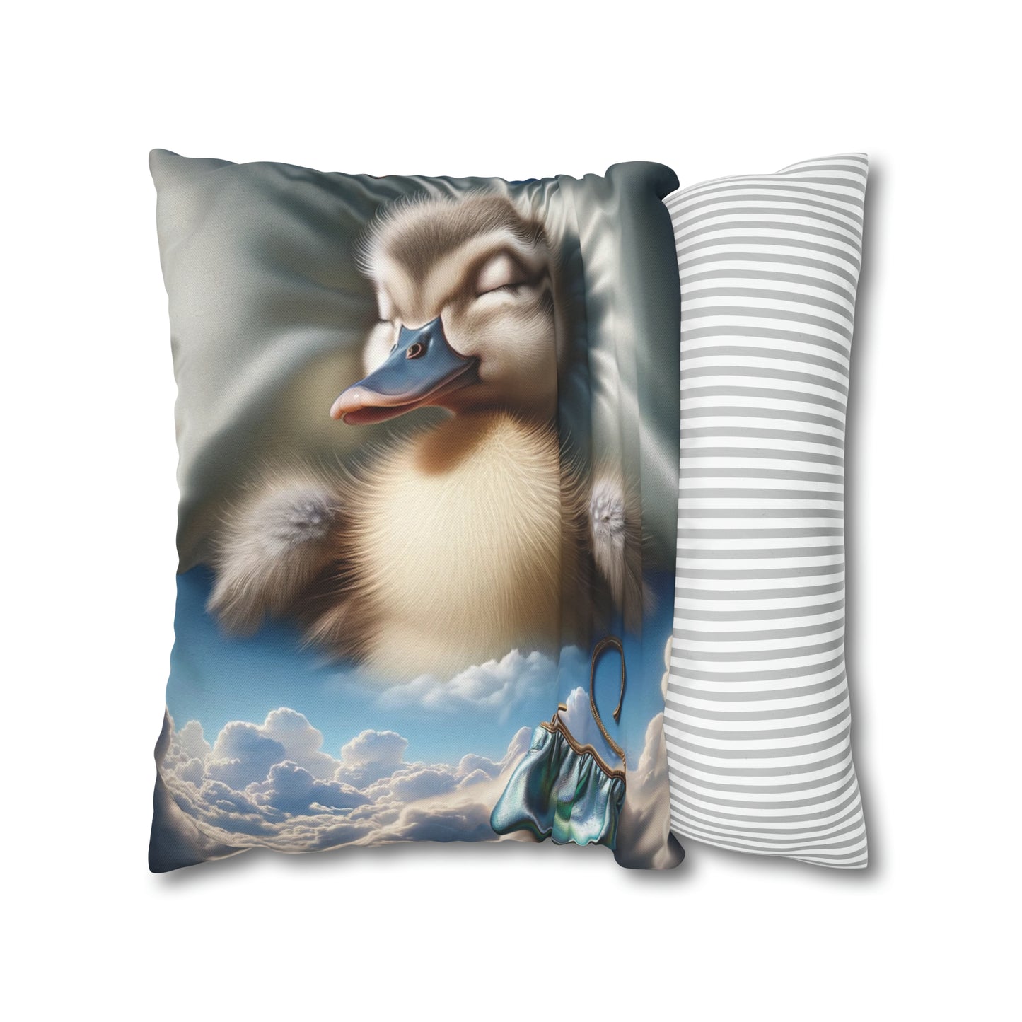 Spun Polyester Square Pillow Case by Duck Society®