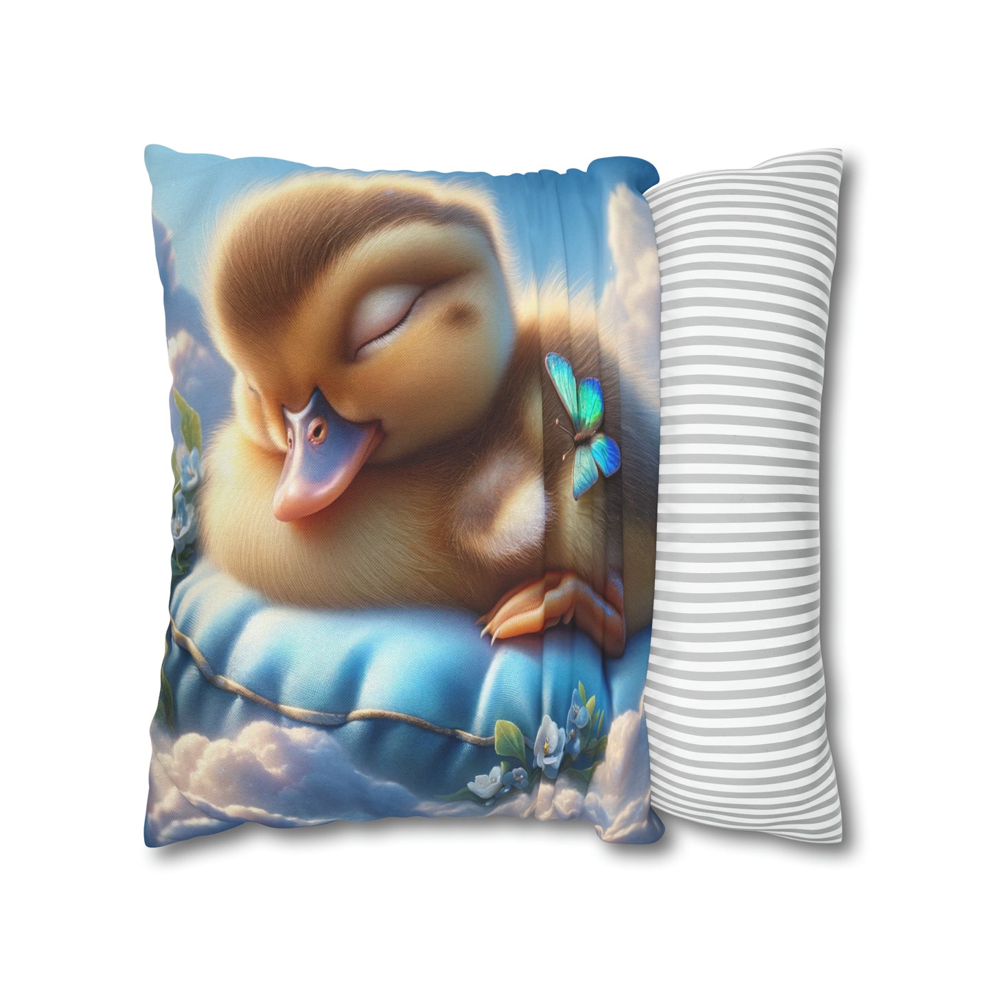 Spun Polyester Square Pillow Case by Duck Society®