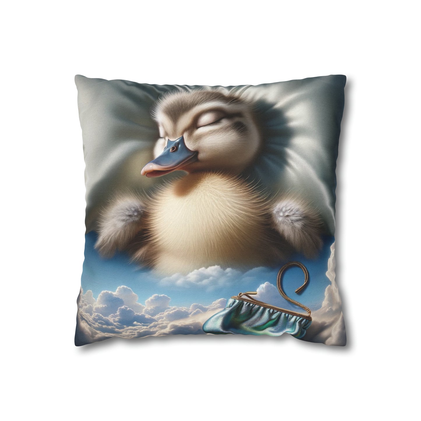 Spun Polyester Square Pillow Case by Duck Society®