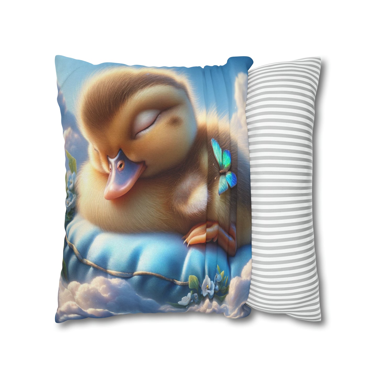 Spun Polyester Square Pillow Case by Duck Society®