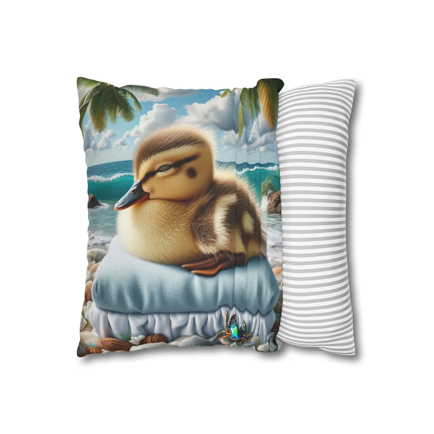 Spun Polyester Square Pillow Case by Duck Society®