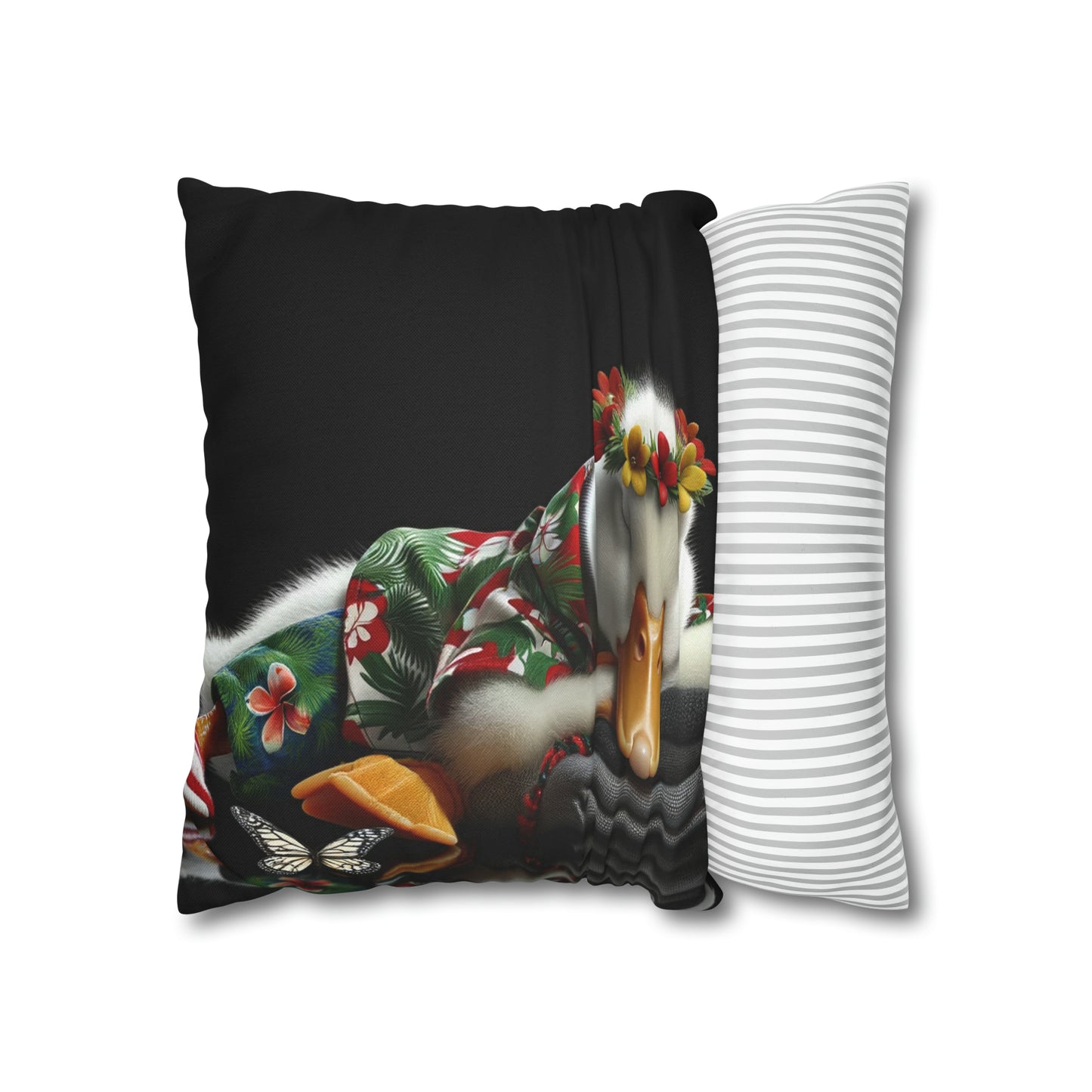 Spun Polyester Square Pillow Case by Duck Society®