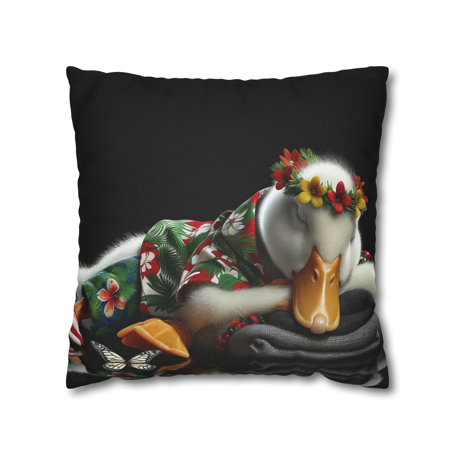 Spun Polyester Square Pillow Case by Duck Society®