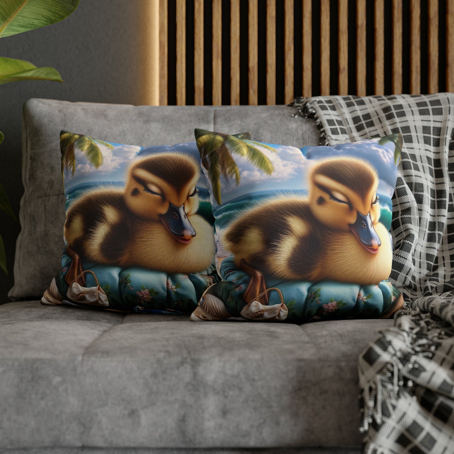 Duck Society® Square Pillow Case Spun Polyester