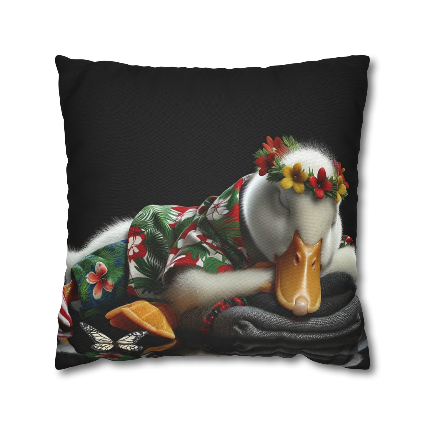 Spun Polyester Square Pillow Case by Duck Society®