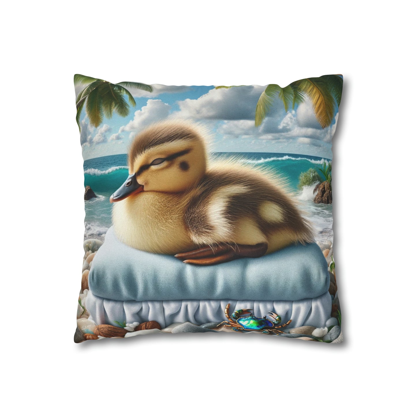 Spun Polyester Square Pillow Case by Duck Society®