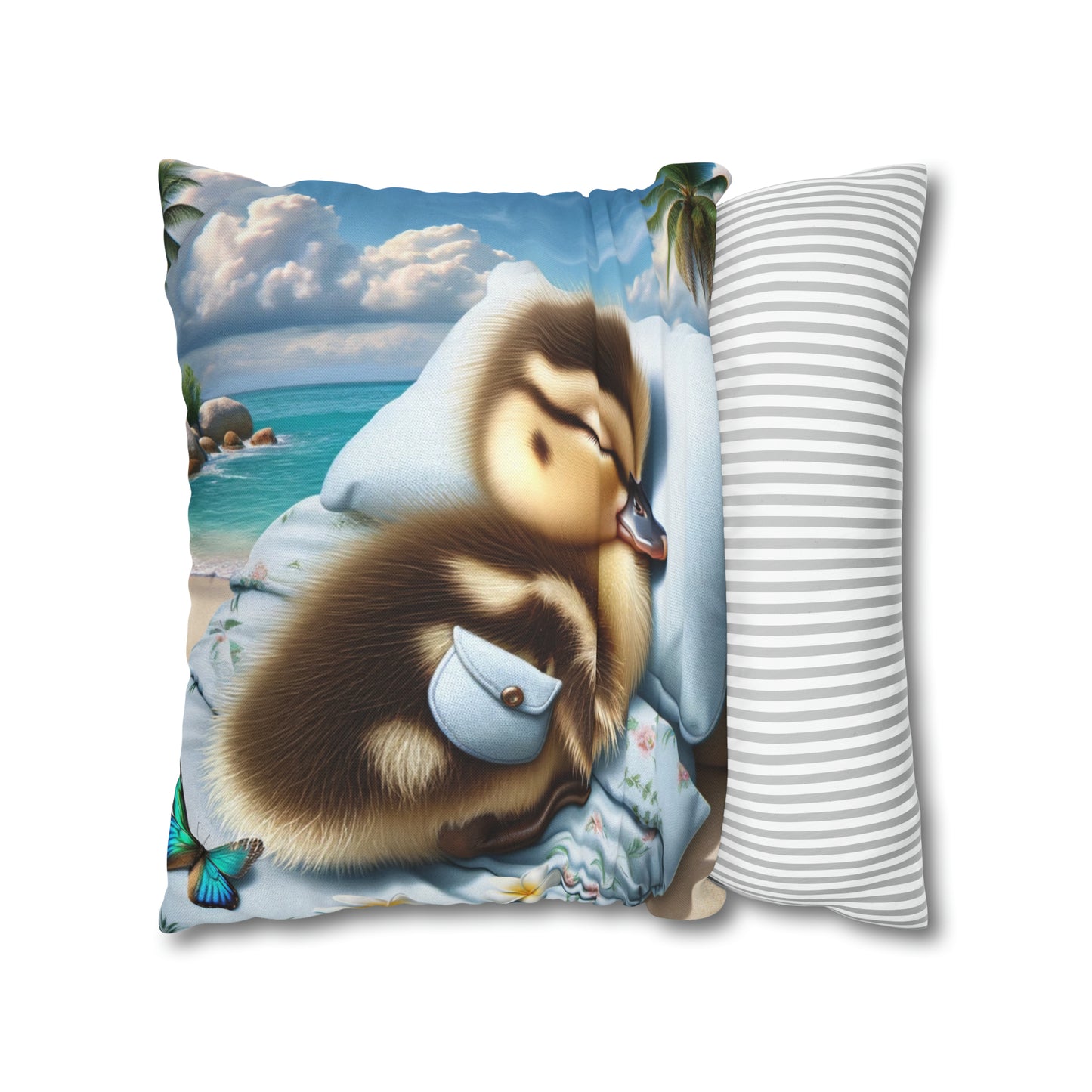 Polyester Square Pillow Case by Duck Society®