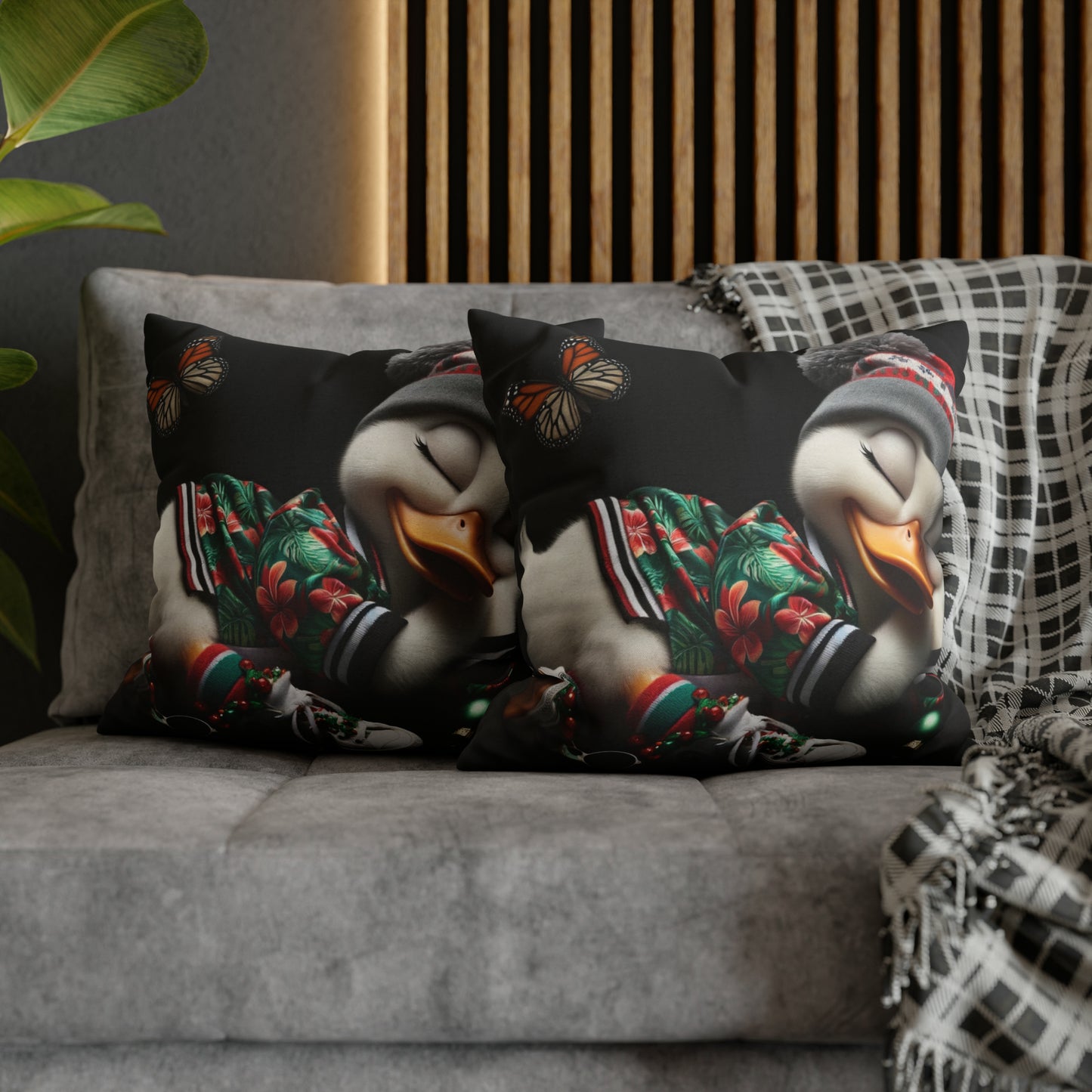 Spun Polyester Square Pillow Case by Duck Society®