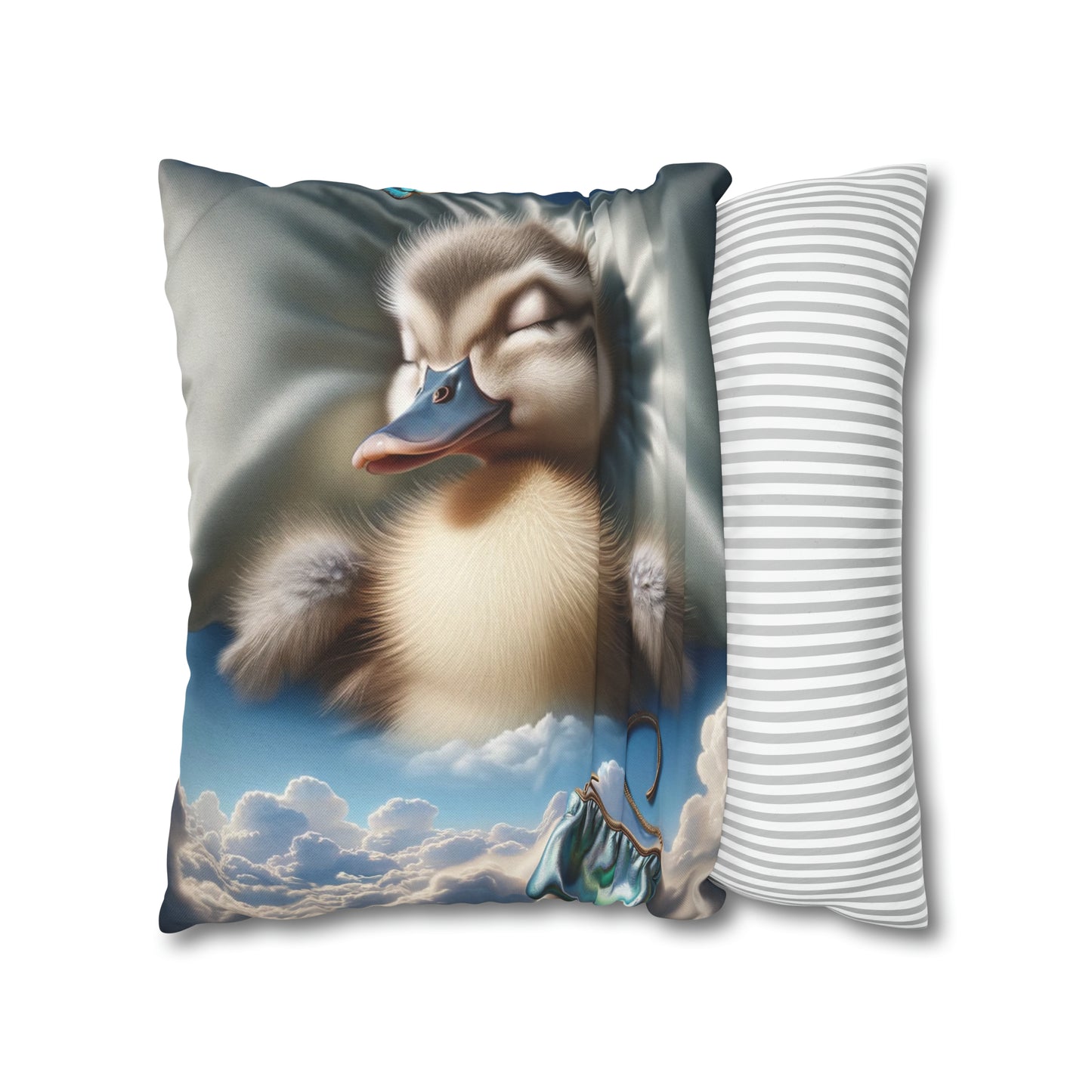 Spun Polyester Square Pillow Case by Duck Society®