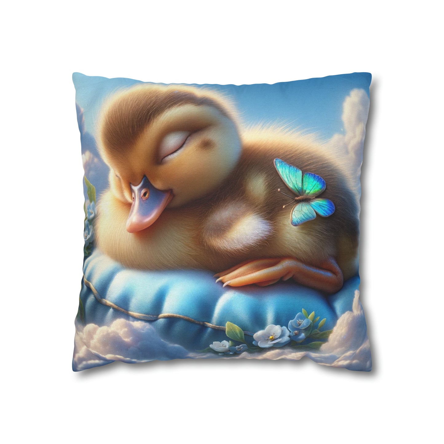 Spun Polyester Square Pillow Case by Duck Society®