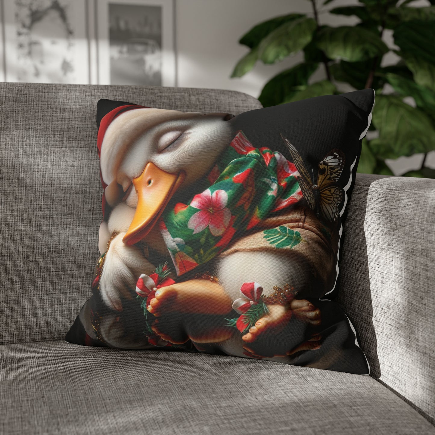 Duck Society® Spun Polyester Square Pillow Case