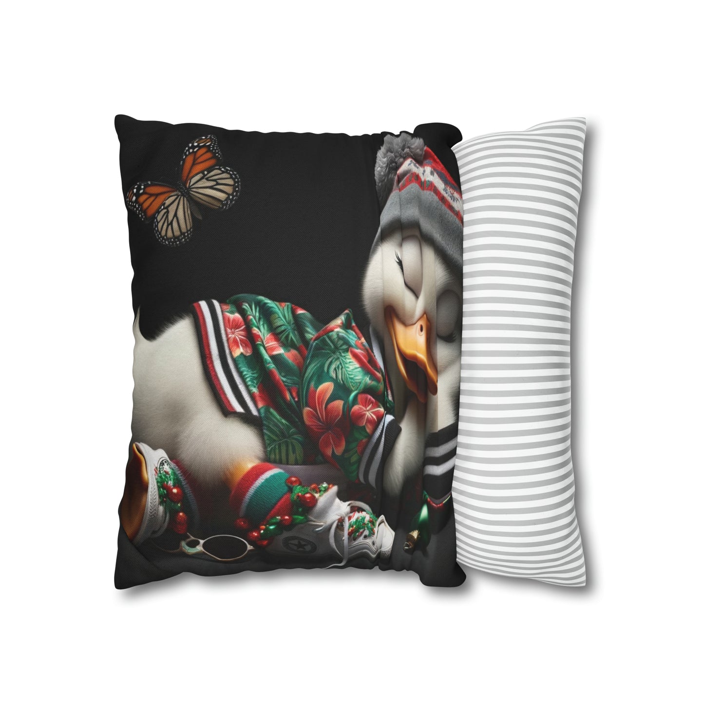 Spun Polyester Square Pillow Case by Duck Society®