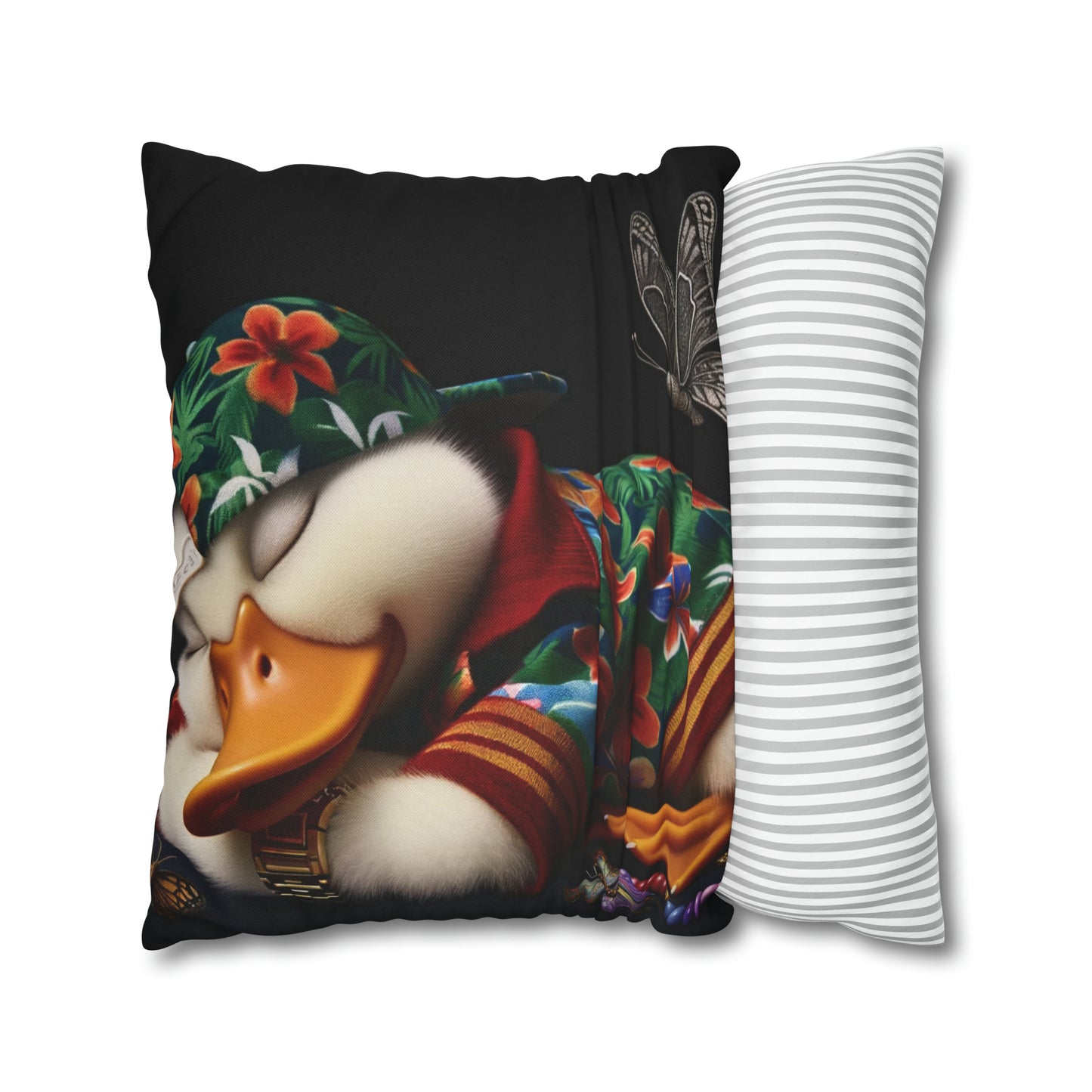 Spun Polyester Square Pillow Case by Duck Society®