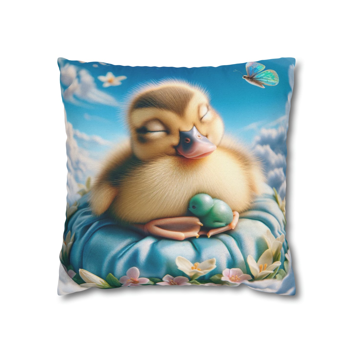 Spun Polyester Square Pillow Case by Duck Society®