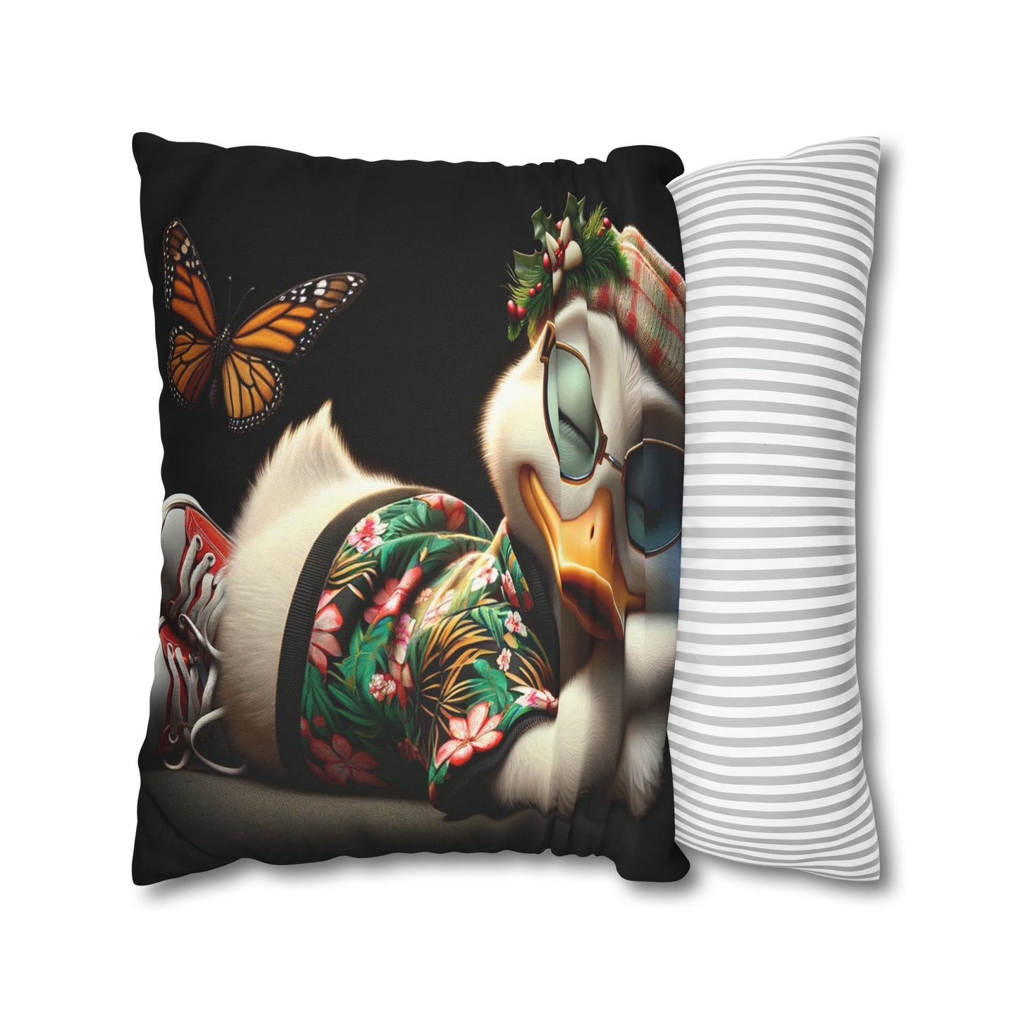 Spun Polyester Square Pillow Case by Duck Society®