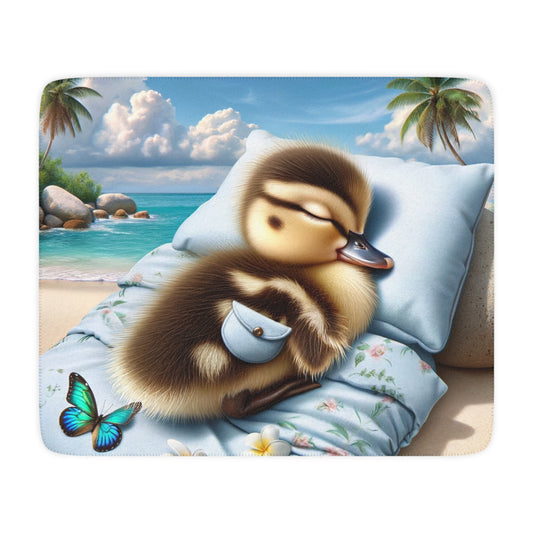 Duck Society® Tan Sherpa Blanket