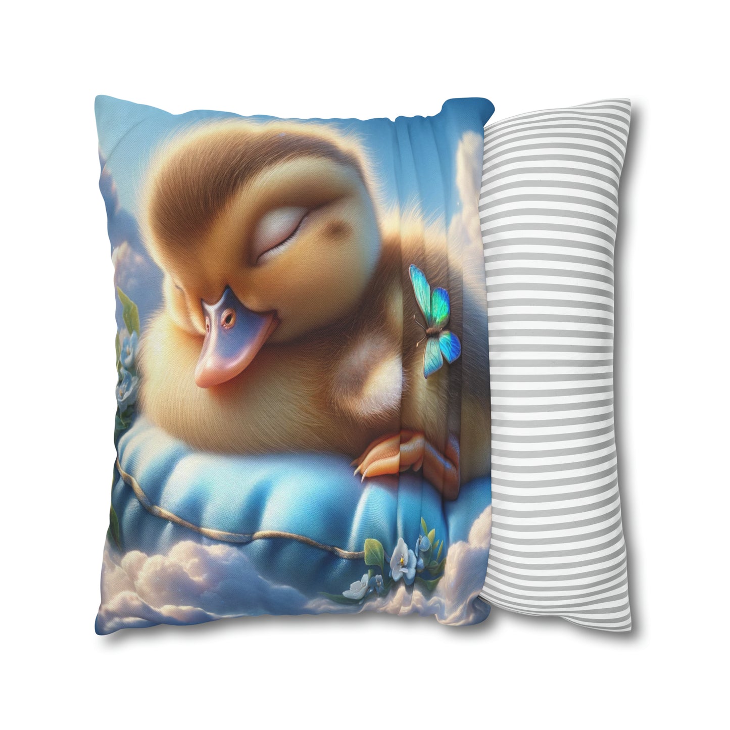 Spun Polyester Square Pillow Case by Duck Society®