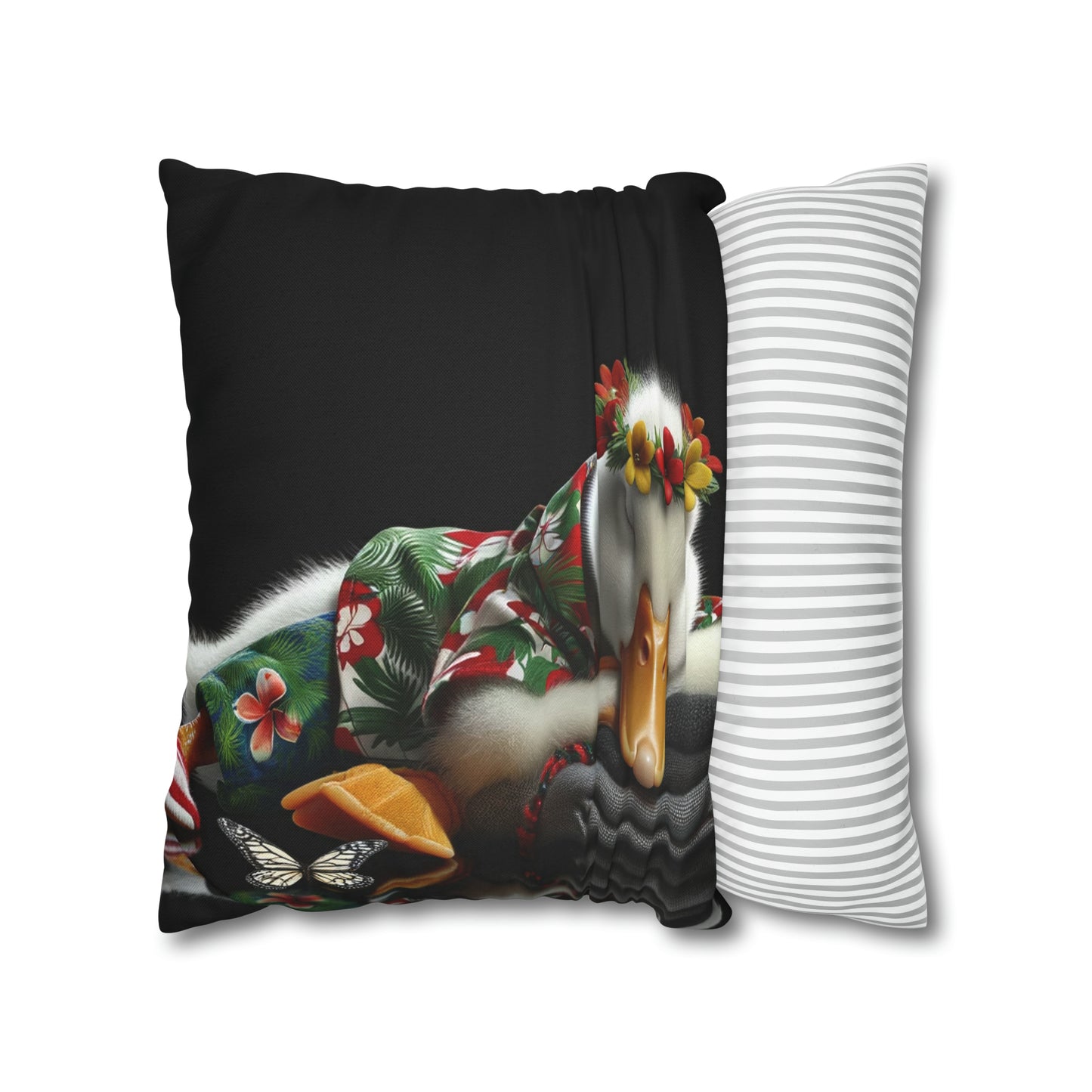 Spun Polyester Square Pillow Case by Duck Society®