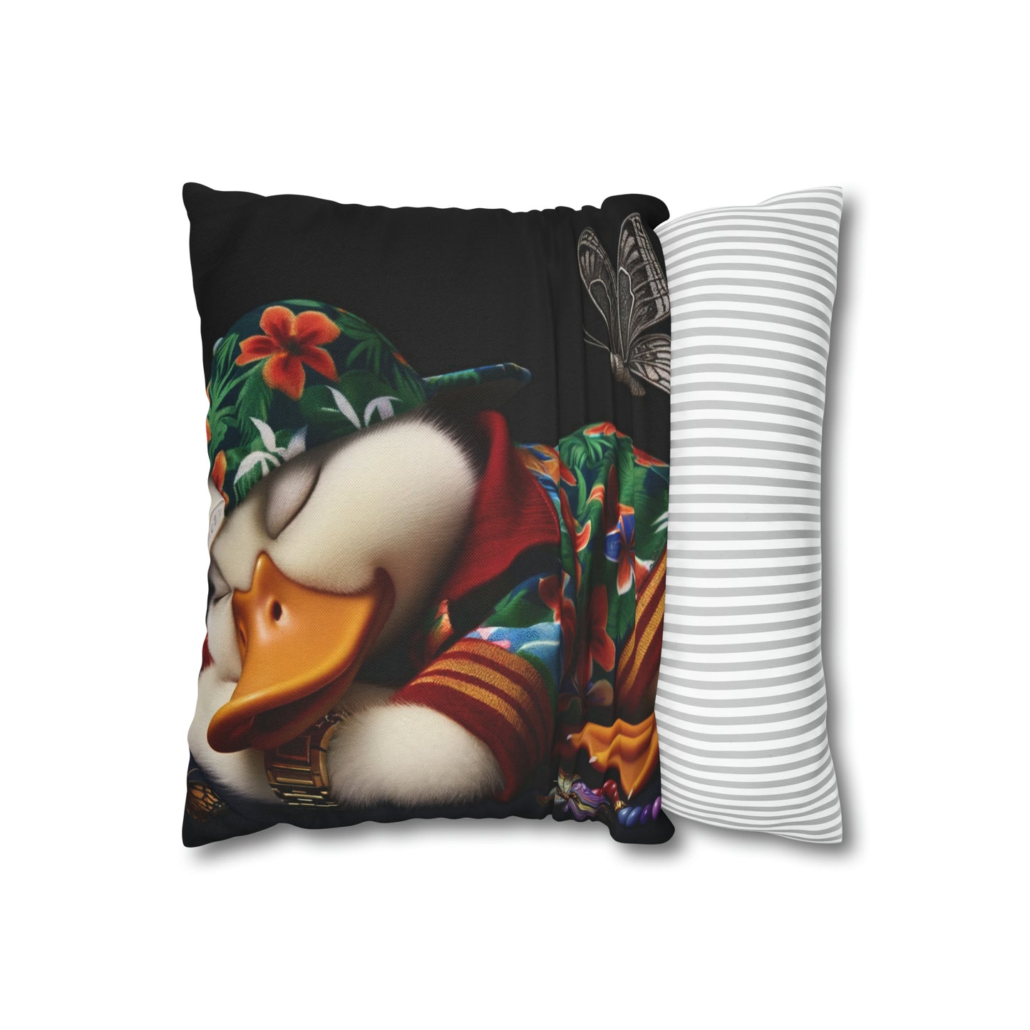 Spun Polyester Square Pillow Case by Duck Society®