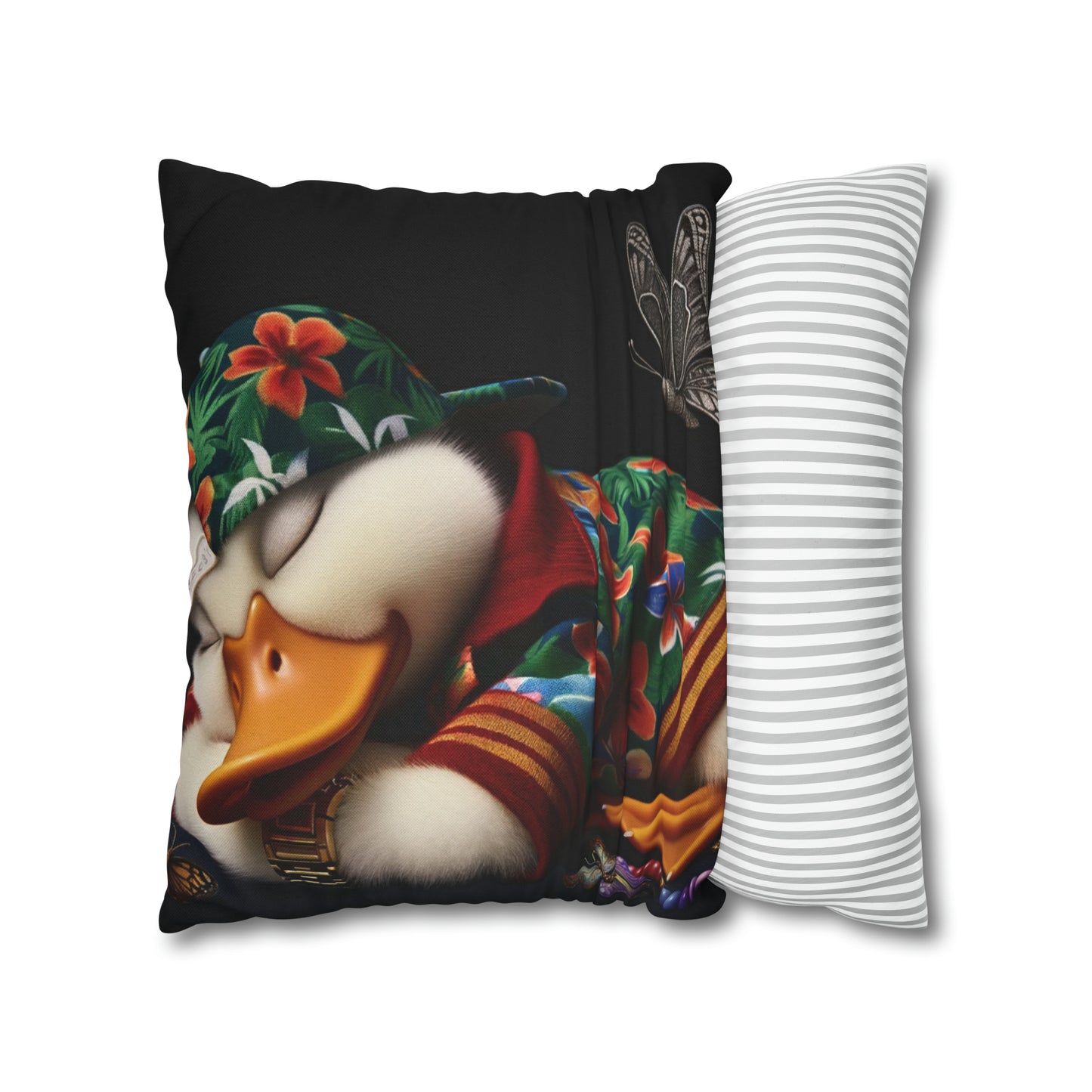 Spun Polyester Square Pillow Case by Duck Society®