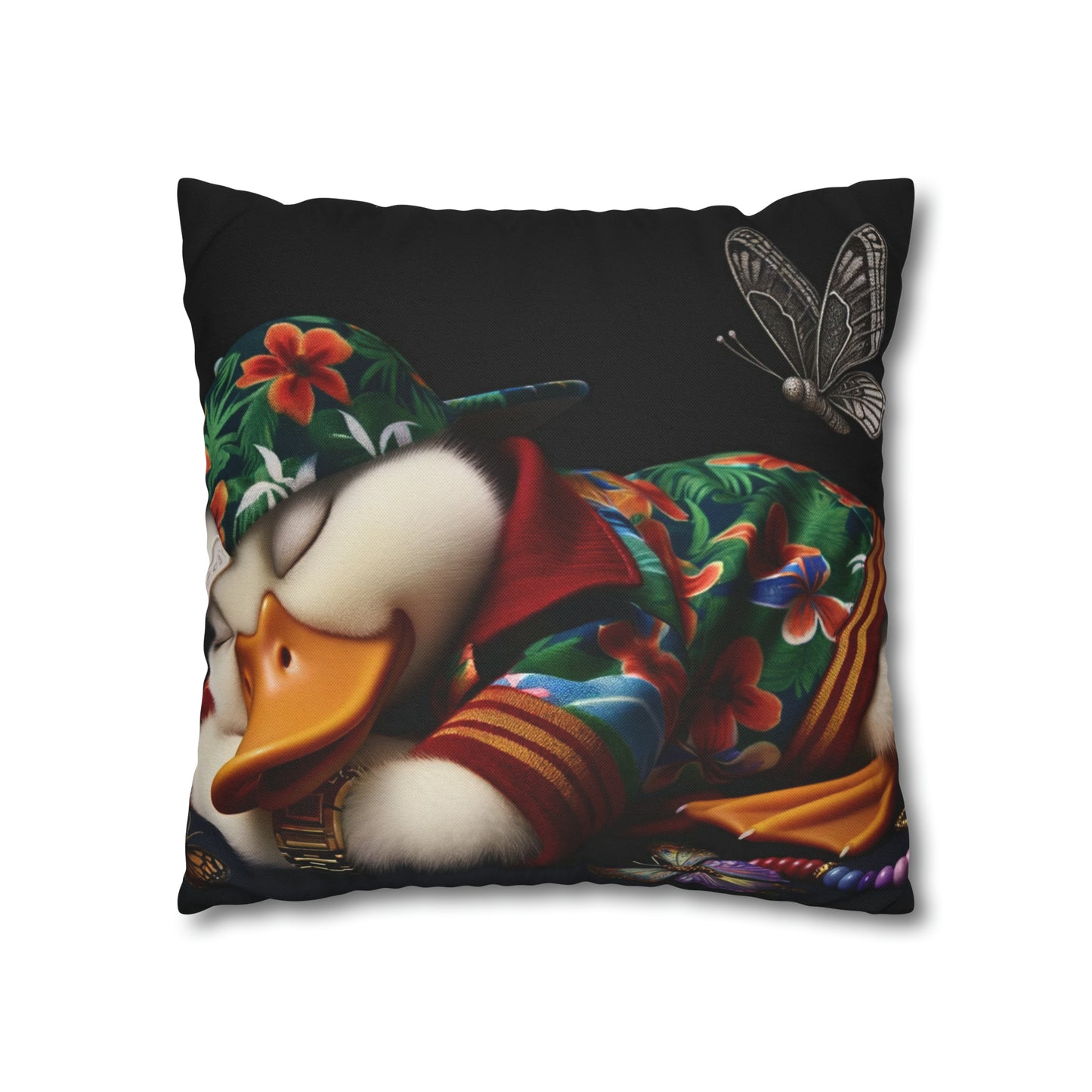 Spun Polyester Square Pillow Case by Duck Society®