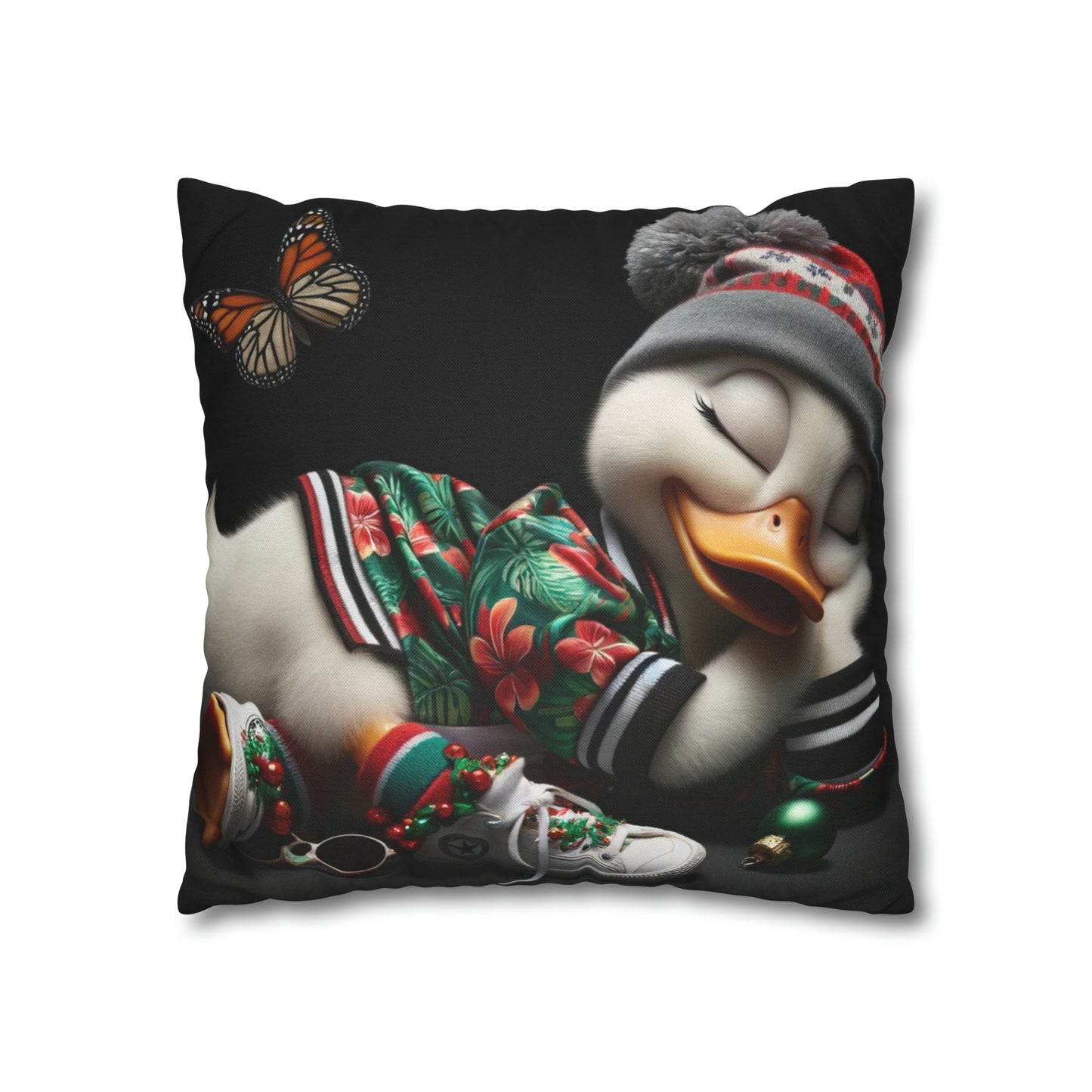 Spun Polyester Square Pillow Case by Duck Society®