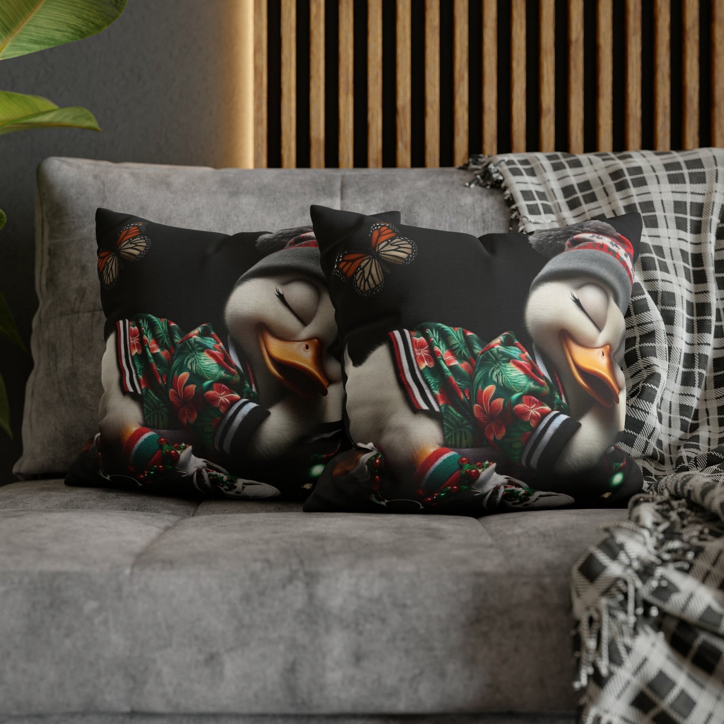 Spun Polyester Square Pillow Case by Duck Society®