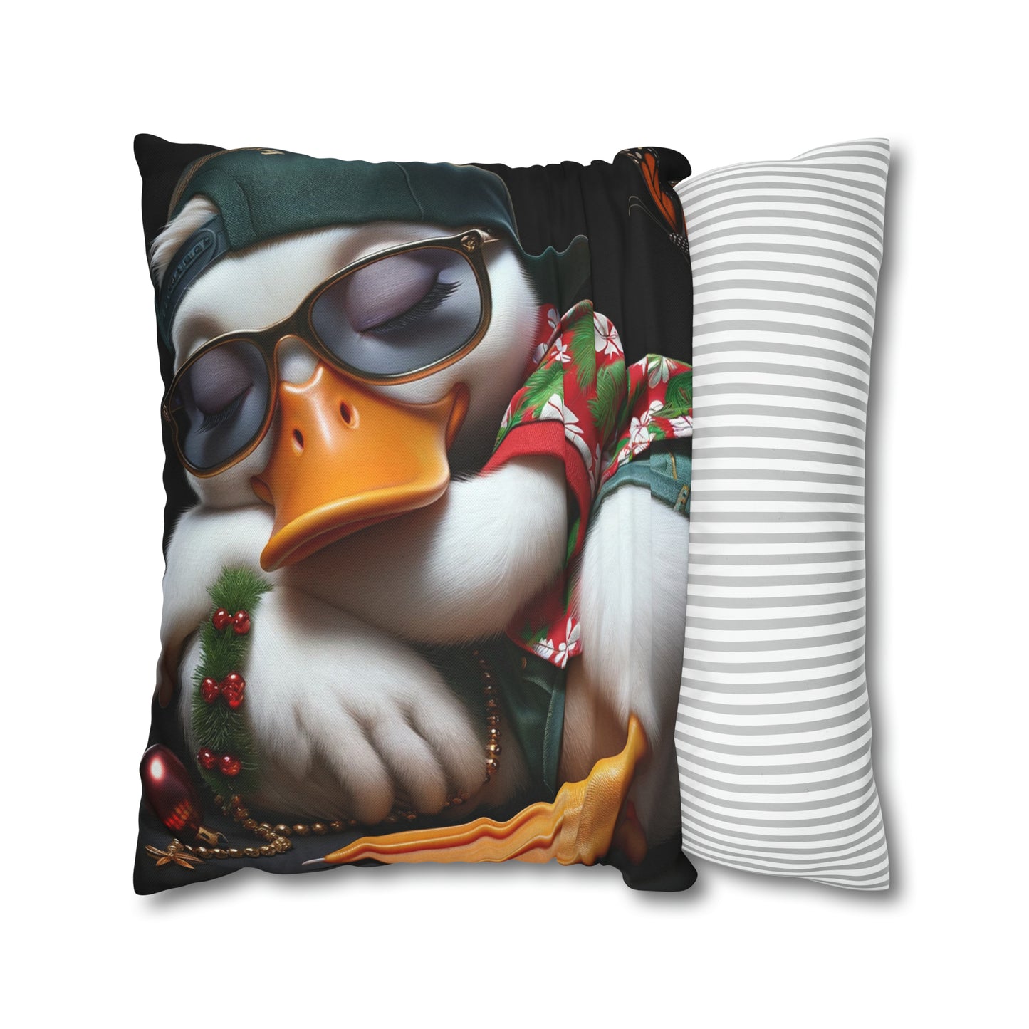 Spun Polyester Square Pillow Case by Duck Society®